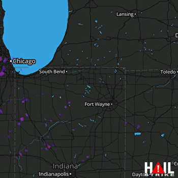 Hail Map Elgin, IL 07-22-2017