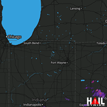 Hail Map Urbana, OH 08-11-2017