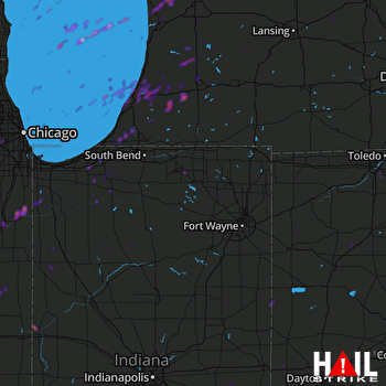 Hail Map Goshen, IN 05-10-2018