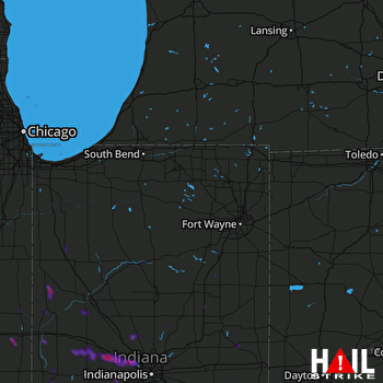 Hail Map Brownsburg, IN 06-26-2018