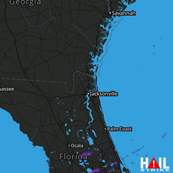 Hail Map Apopka, FL 12-17-2019