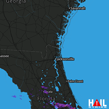Hail Map Ocala, FL 04-04-2017