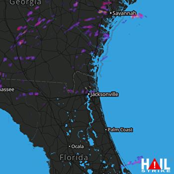 Hail Map Pooler, GA 05-13-2017