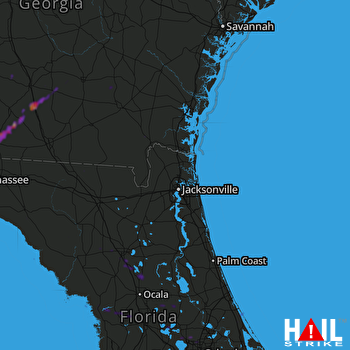 Hail Map Lenox, GA 03-19-2018