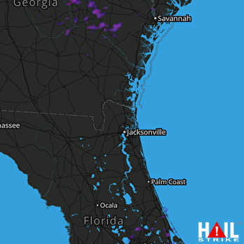 Hail Map Winter Garden, FL 06-11-2018