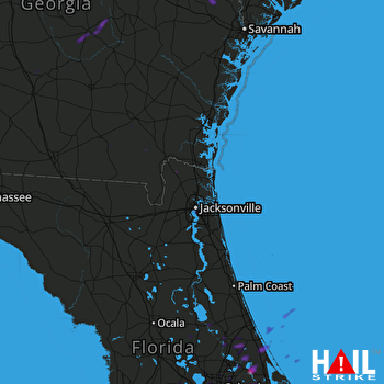 Hail Map Edgewater, FL 06-14-2018