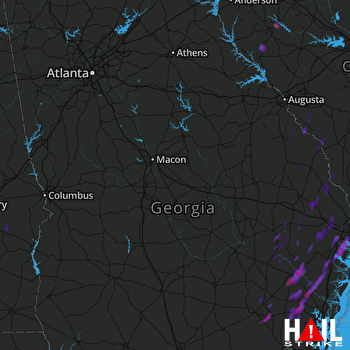 Hail Map Jesup, GA 05-04-2017