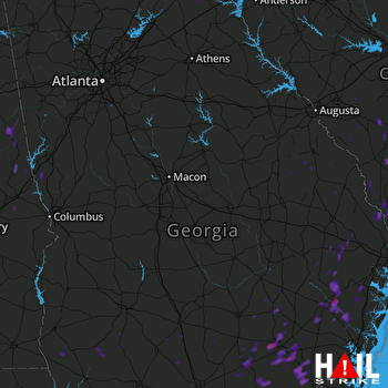 Hail Map Wedowee, AL 07-20-2017