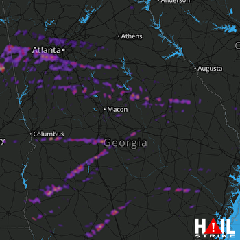 Hail Map Jonesboro, GA 03-20-2018