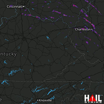 Hail Map Hurricane, WV 05-17-2019