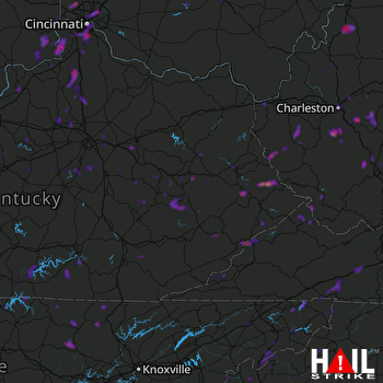 Hail Map Newport, KY 07-30-2019
