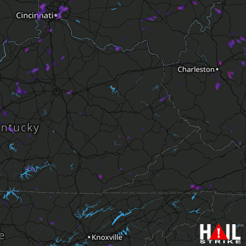 Hail Map Cincinnati, OH 08-20-2019