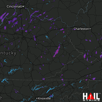 Hail Map Princeton, WV 05-20-2017