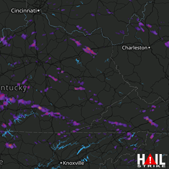Hail Map Richmond, KY 05-28-2017