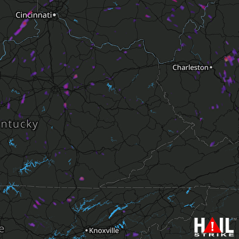 Hail Map Richmond, KY 08-02-2017