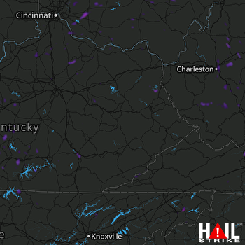 Hail Map London, KY 07-05-2018