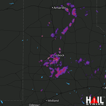 Hail Map Lubbock, TX 05-24-2020