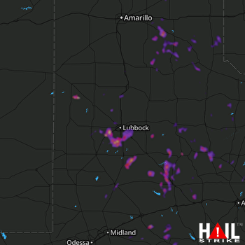 Hail Map Pampa, TX 05-24-2020