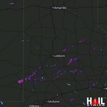 Hail Map Mesquite, TX 05-11-2021