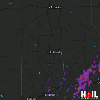 Hail Map Sweetwater, TX 06-14-2021