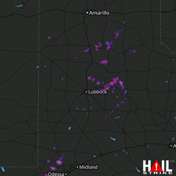 Hail Map Abernathy, TX 05-15-2017