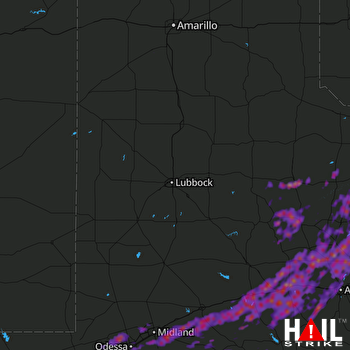 Hail Map Odessa, TX 05-19-2017