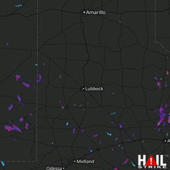 Hail Map Anson, TX 06-02-2017
