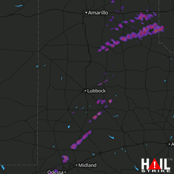 Hail Map Graham, TX 06-14-2017