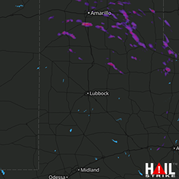 Hail Map Cedar Hill, TX 06-24-2017