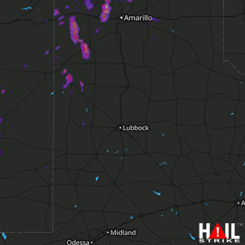 Hail Map Hereford, TX 06-26-2017
