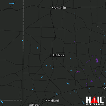 Hail Map LUBBOCK 07-09-2017