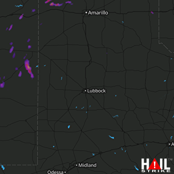 Hail Map Portales, NM 08-04-2017