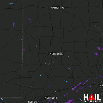 Hail Map Sweetwater, TX 08-13-2017