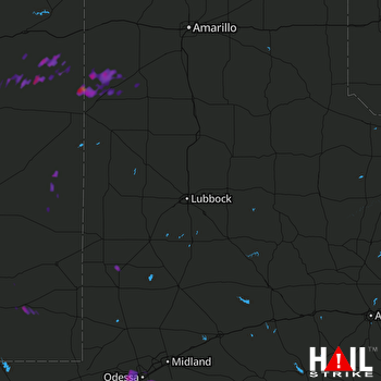 Hail Map LUBBOCK 08-16-2017