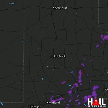 Hail Map Snyder, TX 08-17-2017