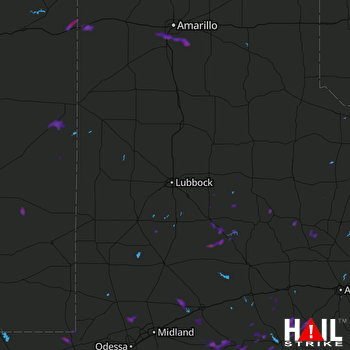 Hail Map Portales, NM 08-17-2017