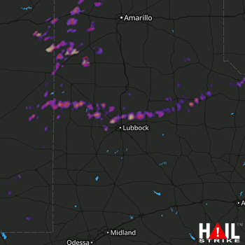 Hail Map Littlefield, TX 09-17-2017