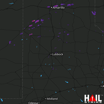 Hail Map Muleshoe, TX 10-07-2017