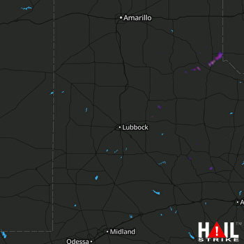 Hail Map LUBBOCK 04-21-2018