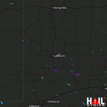 Hail Map Lorenzo, TX 04-25-2018