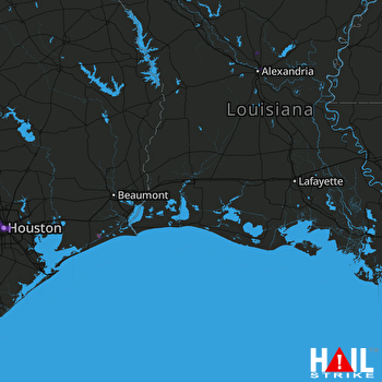 Hail Map Houston, TX 08-21-2020