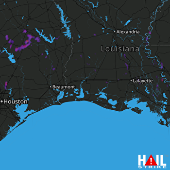 Hail Map Conroe, TX 04-16-2017