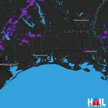 Hail Map Lufkin, TX 05-20-2017