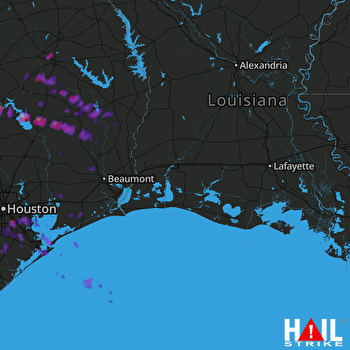 Hail Map Livingston, TX 05-24-2017
