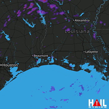 Hail Map Nacogdoches, TX 05-29-2017