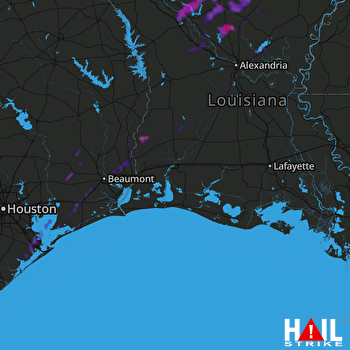 Hail Map Winnfield, LA 03-29-2018