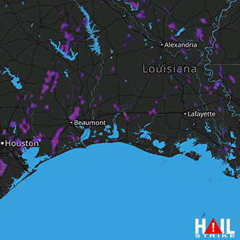 Hail Map Pasadena, TX 05-26-2018