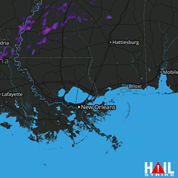 Hail Map Ferriday, LA 05-29-2017