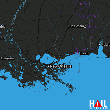 Hail Map Gulfport, MS 06-15-2017