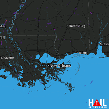Hail Map Columbia, MS 05-26-2018